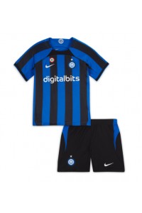 Inter Milan Babytruitje Thuis tenue Kind 2022-23 Korte Mouw (+ Korte broeken)